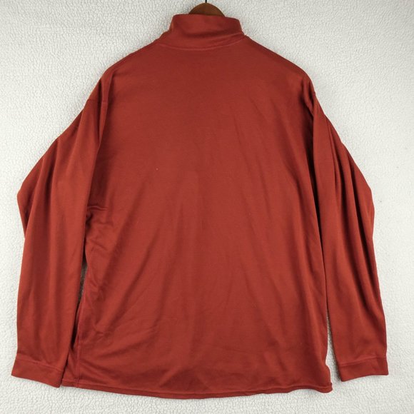 Patagonia Sweater Mens Large Red Lightweight Quarter Zip Athletic Outdoor Hiking - Picture 4 of 7